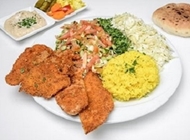 שניצל בחמגשית שניצל בחמגשית פלאפל ג'ינה שוקן תל אביב