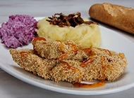 שניצל תאילנדי במגשית שניצל תאילנדי במגשית שניצלס רעננה