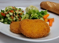 שניצל צמחוני במגשית שניצל צמחוני במגשית שניצלס רעננה