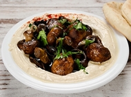 חומוס פטריות חומוס פטריות אנטריקוטי פתח תקווה