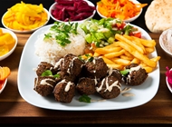 פלאפל במגשית מלך השווארמה ראשון לציון