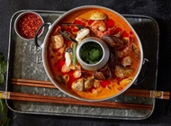 מרק טום יאם פירות ים 🌶️🌶️ מרק טום יאם פירות ים 🌶️🌶️ Tiger Lilly טייגר לילי רמת החייל
