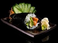 Salmon Avokado Temaki Salmon Avokado Temaki Sushi Bar Bazel Frishman
