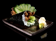Salmon Skin Temaki Salmon Skin Temaki Sushi Bar Bazel Frishman