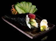 Tuna Avokado Temaki Tuna Avokado Temaki Sushi Bar Bazel Frishman