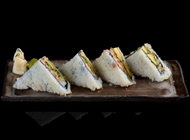 Salmon Sandwich Salmon Sandwich Sushi Bar Bazel Frishman
