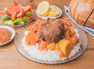 עיקרית אורז + בשר בקר + ירקות / שעועית פיקנטי עיקרית אורז + בשר בקר + ירקות / שעועית פיקנטי בכור את שושי בני ברק