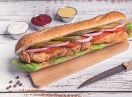 שניצליין קלאסי בבגט גדול שניצליין קלאסי בבגט גדול שניצליין באר שבע