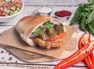 שניצל צ'ילי חריף בפיתה שניצל צ'ילי חריף בפיתה שניצליין באר שבע