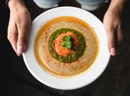טחינה, סלסה ורוטב ירוק טחינה, סלסה ורוטב ירוק המחמסים אשקלון