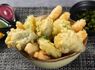 ירקות טמפורה ירקות טמפורה Miso מיסו איסייתית טבעונית