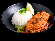 Grilled salmon Grilled salmon Atza Romema Jerusalem