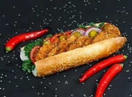 שניצל מתובל בבגט שניצל מתובל בבגט טורטיה בר רמלה