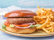 המבורגר טבעוני Beyond Meat המבורגר טבעוני Beyond Meat בית הפנקייק TLV כיכר רבין
