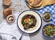 חומוס פטריות חומוס פטריות חומוס כספי הוד השרון