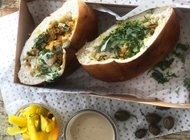 שווארמה סלמון שווארמה סלמון קפית ירושלים המושבה