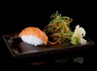 Salmon Nigiri Salmon Nigiri Sushi Bar Bazel Frishman