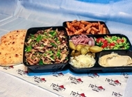 מגש שווארמה נקי זוגי - רק בשר 700 גרם שווארמה הסולטן רמת גן