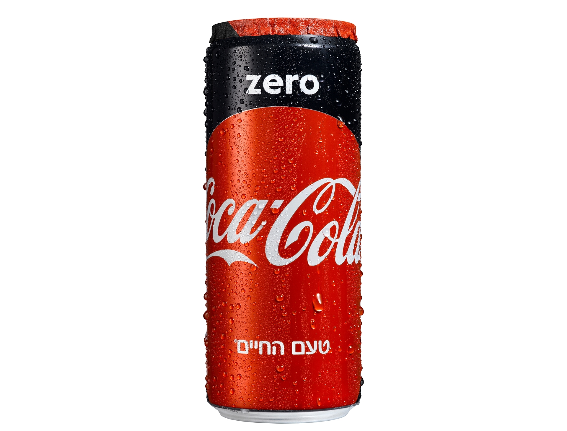 פחית קוקה קולה זירו פיצת המושבה קרית עקרון