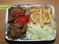 סטייק פרגית על האש עם ירקות עולם האוכל חיפה
