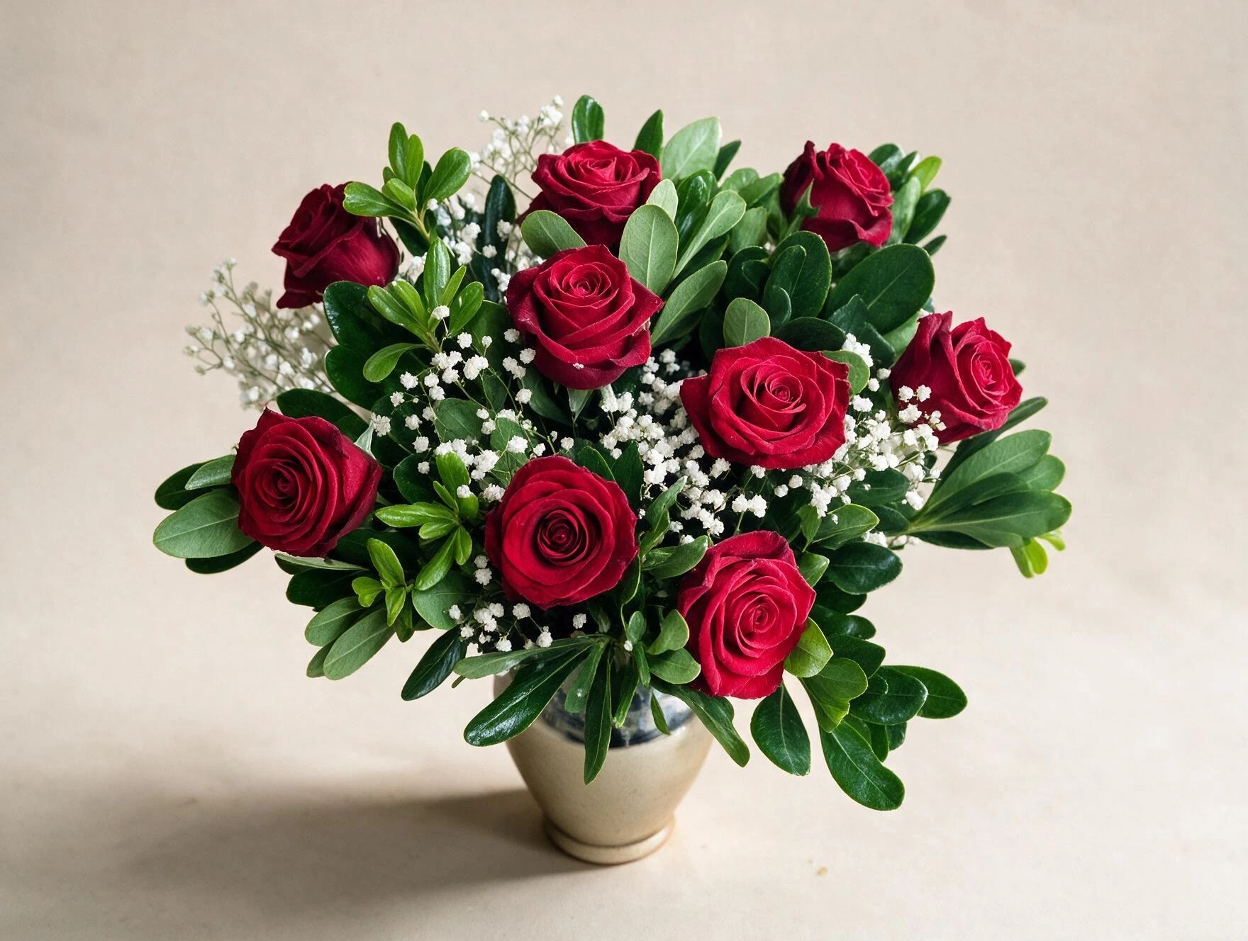 זר פרחים ורדים אדומים HR Flowers פרחים רמת גן