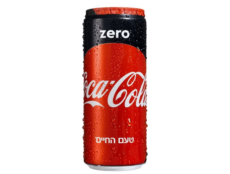 פחית קוקה קולה זירו פוקישופ תל אביב