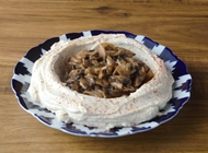 צלחת חומוס פטריות ראיחונה בית האוכל הבוכרי אשדוד