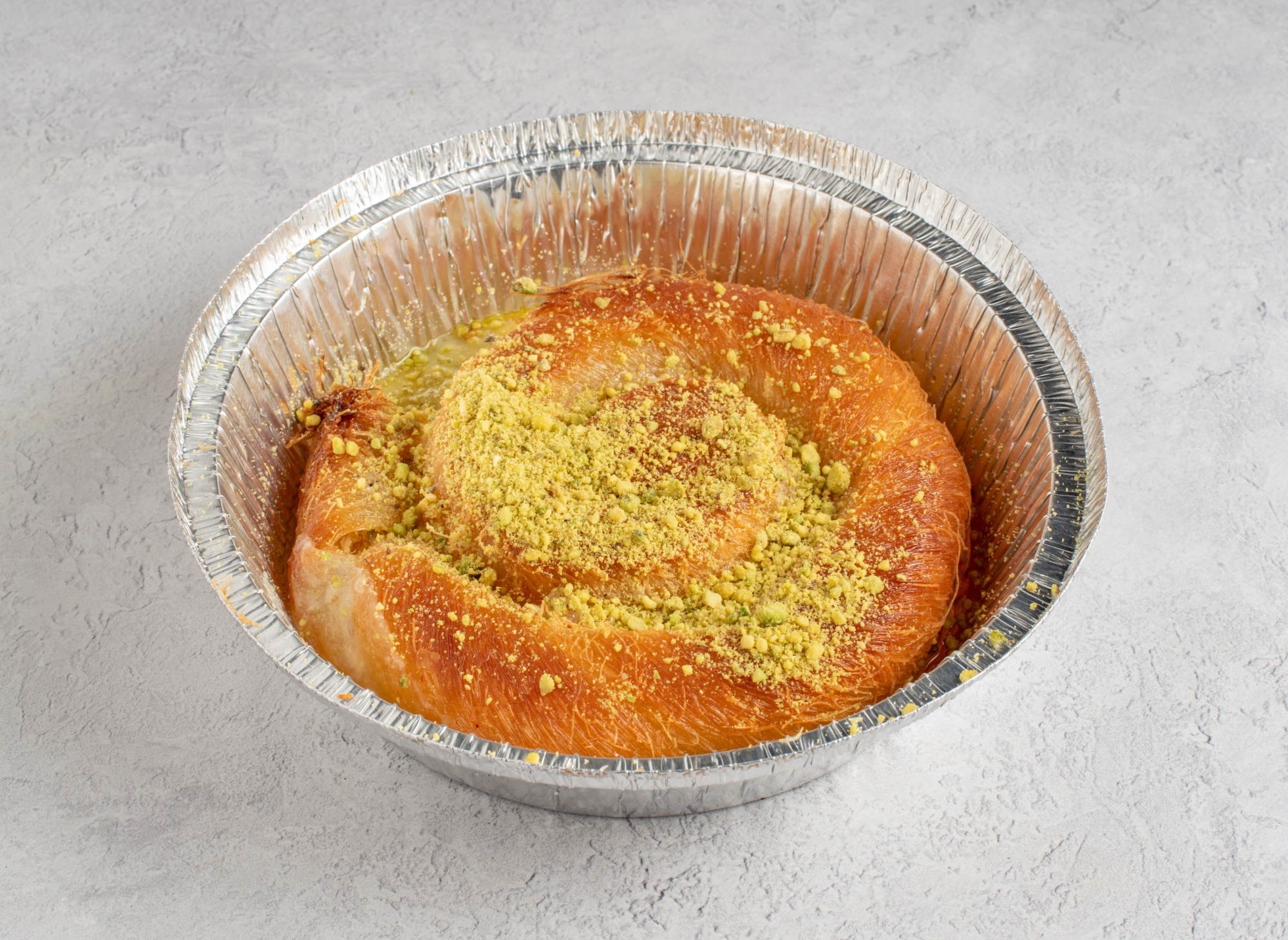 כנאפה كنافة, כנאפה מבורמה אישית עם גבינת עיזים, אפויה בתנור.