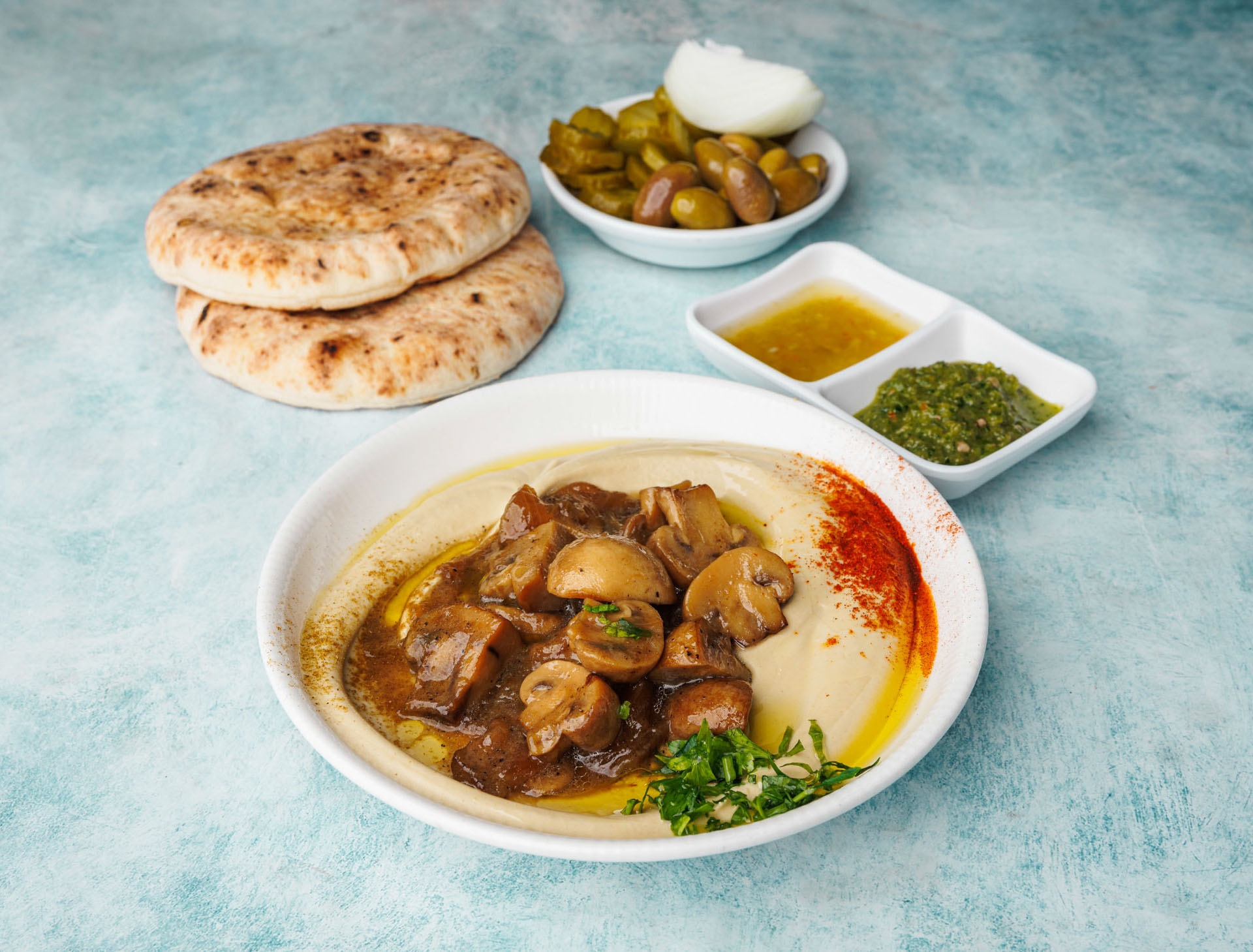 חומוס פטריות החומוס של ארז ראשון לציון
