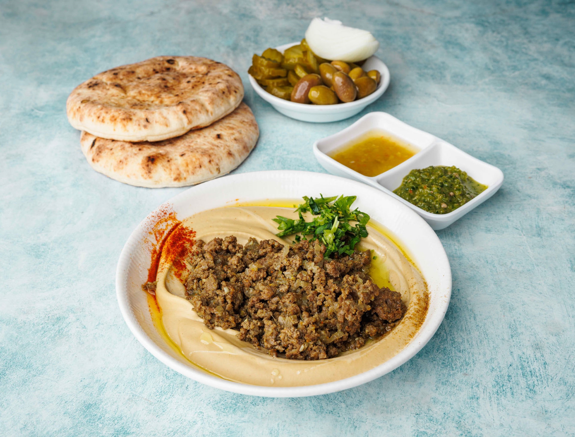 חומוס בשר החומוס של ארז ראשון לציון