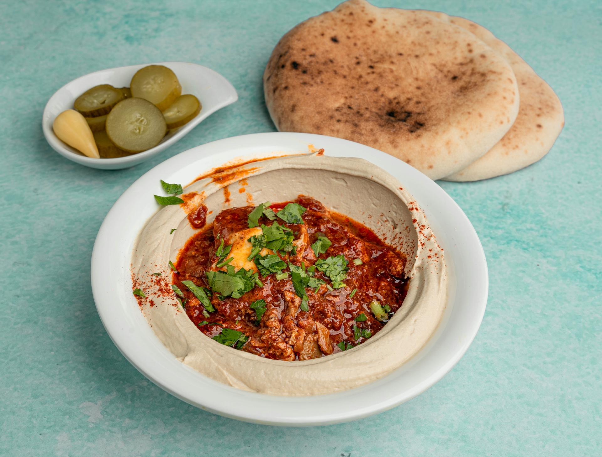 ‫חמשוקה {חומוס שקשוקה} לאפלס החומוס והפלאפל פתח תקווה