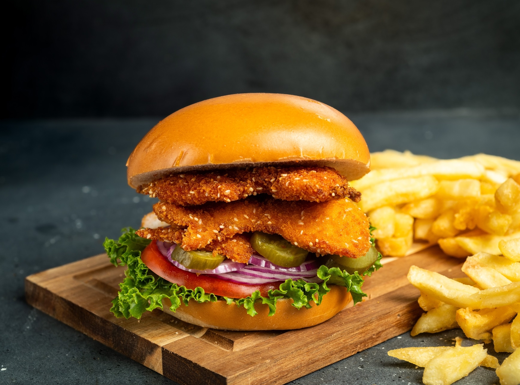 ארוחת שניצל כפול Better Burger בטר בורגר פתח תקווה