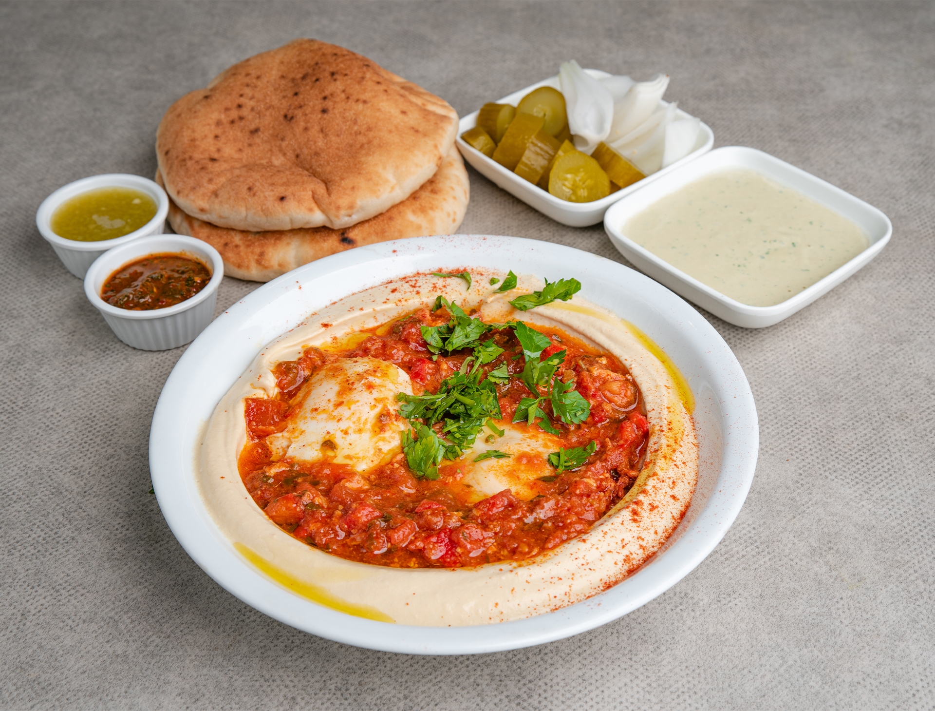 חמשוקה צ'נטרו חומוס פול חולון