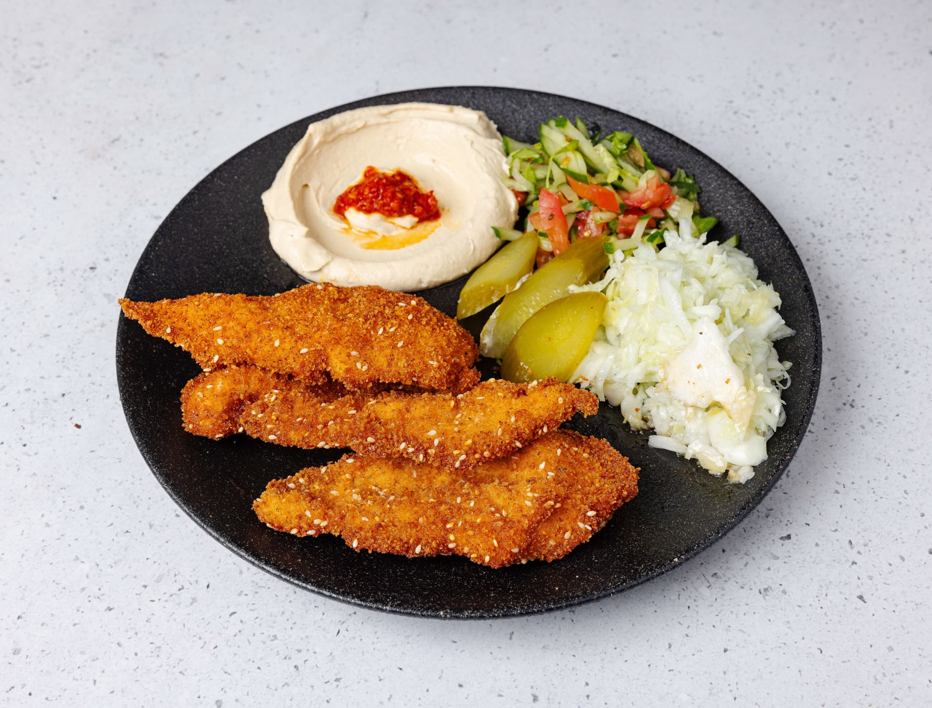 שניצל בצלחת שווארמה עיראקי ראשון לציון
