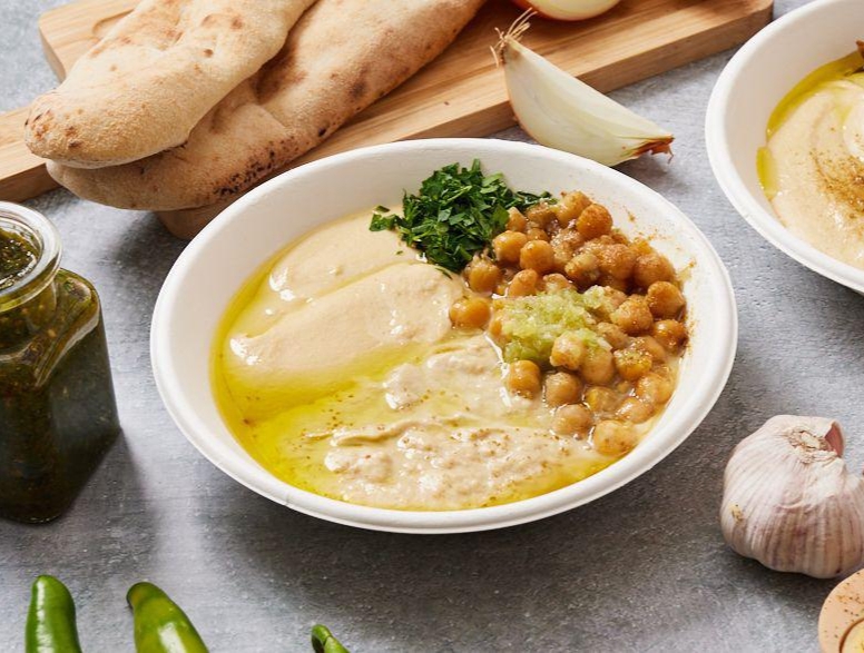 עסקית חומוס + סלט + שתייה חומוס נרי קרית אונו