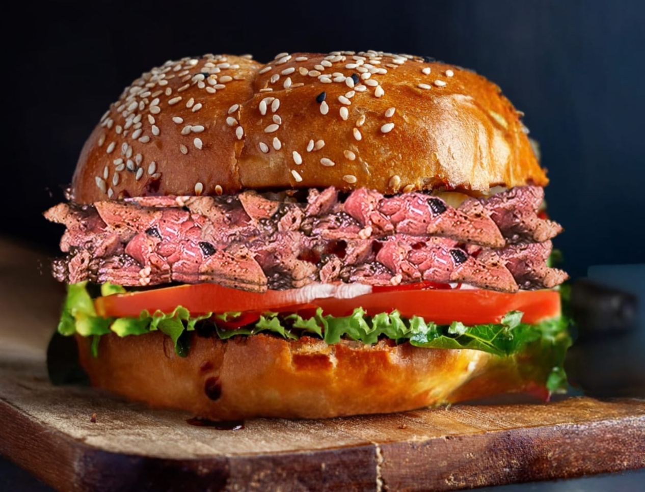 סמוקי אנטרקוט בבריוש עגולה Meat Bone מיט בון נס ציונה