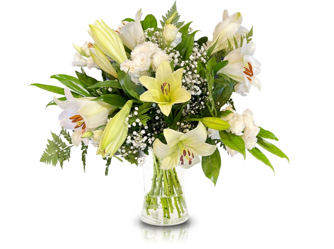 זר פרחים אלגנטי פלאוור פוינט Flower point בילו סנטר קרית עקרון