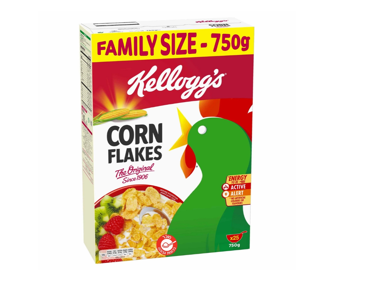קורנפלקס קלוגס 750 גרם אריזה משפחתית 🌽🥣 | kellogg's בוסתן השכונה אבן גבירול תל אביב