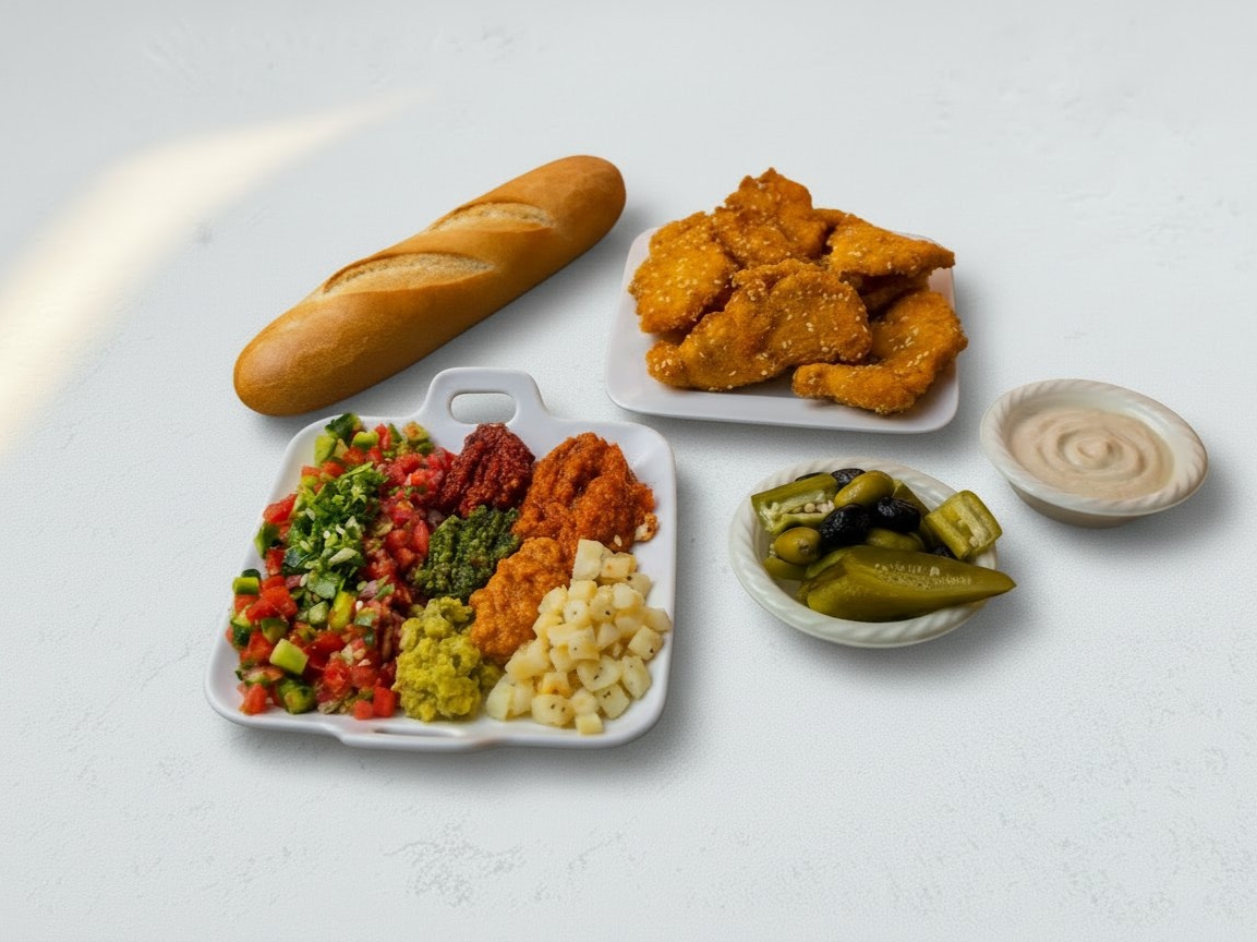 שניצל בחמגשית הבאגט של אורי באר שבע