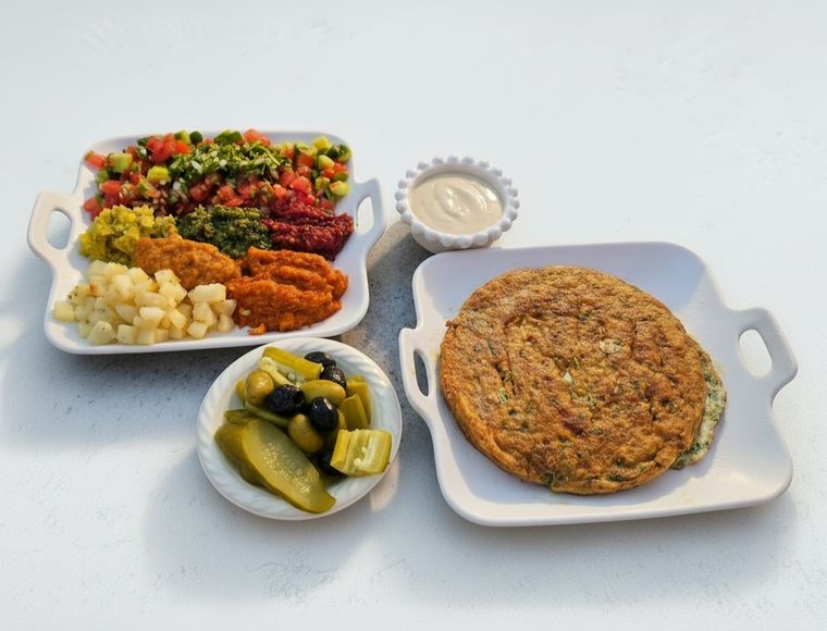 חביתת ירק בחמגשית הבאגט של אורי באר שבע