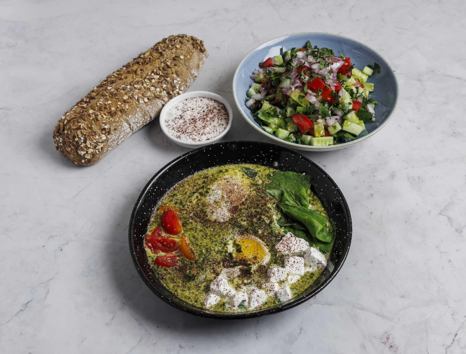 שקשוקה תרד וגבינות קפה הנרייטה תל אביב