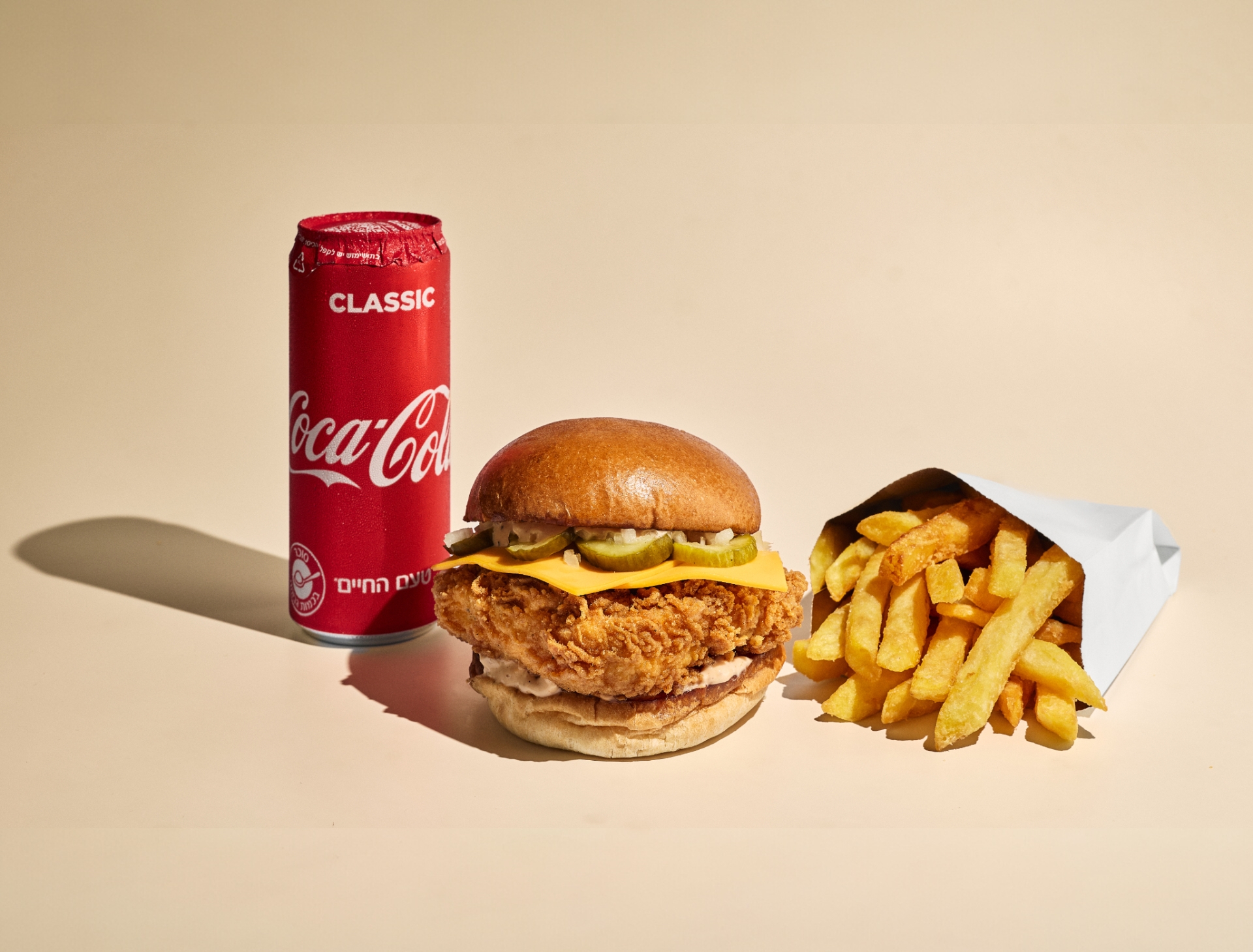 Fried chicken Combo Bobby from nowhere גבעתיים