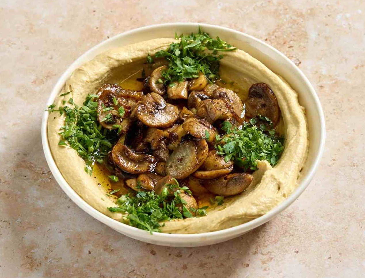 חומוס פטריות חומוס נדימה חיפה