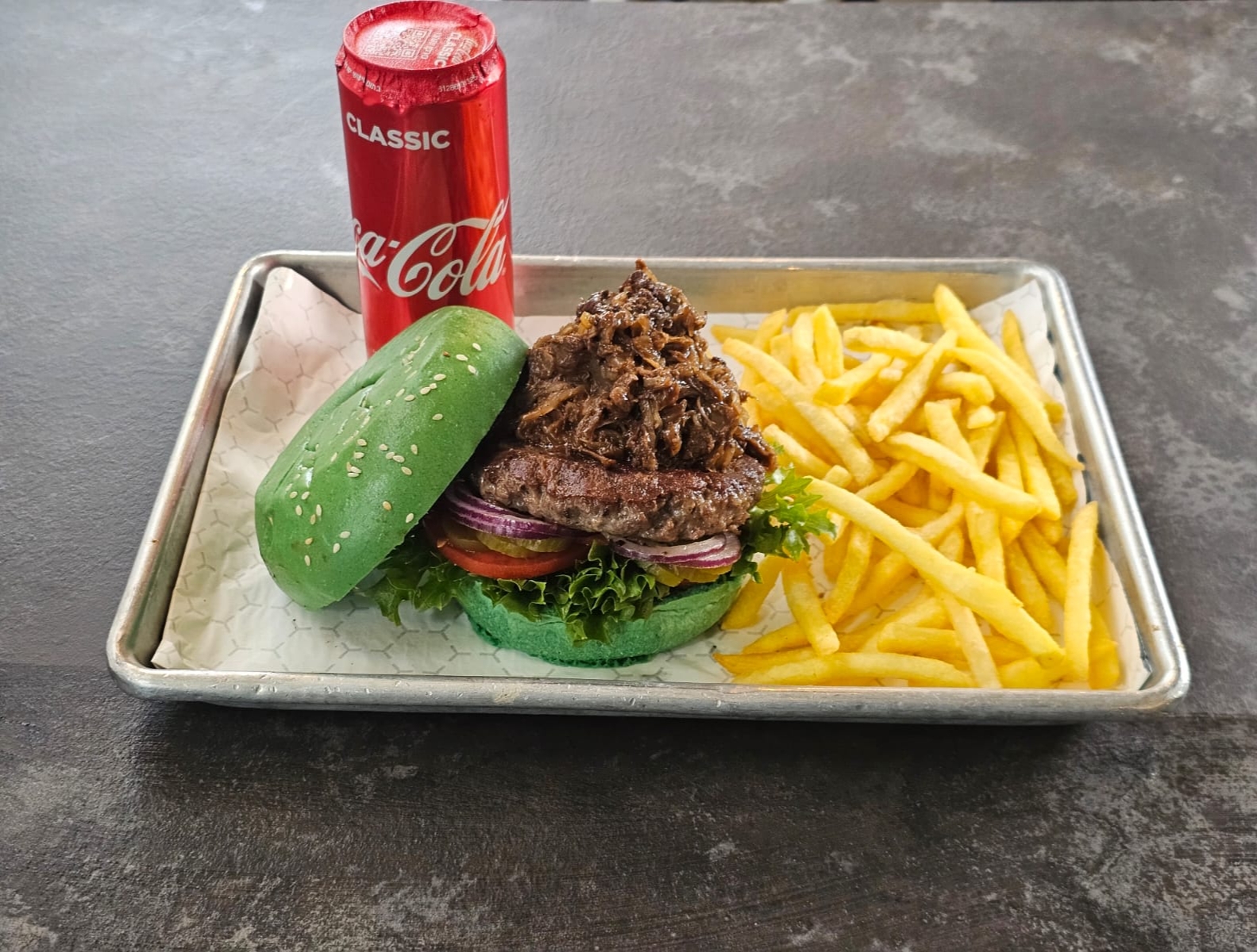 SMOKY ASADO STACK COMBO Vivid Burger ויויד בורגר ירושלים