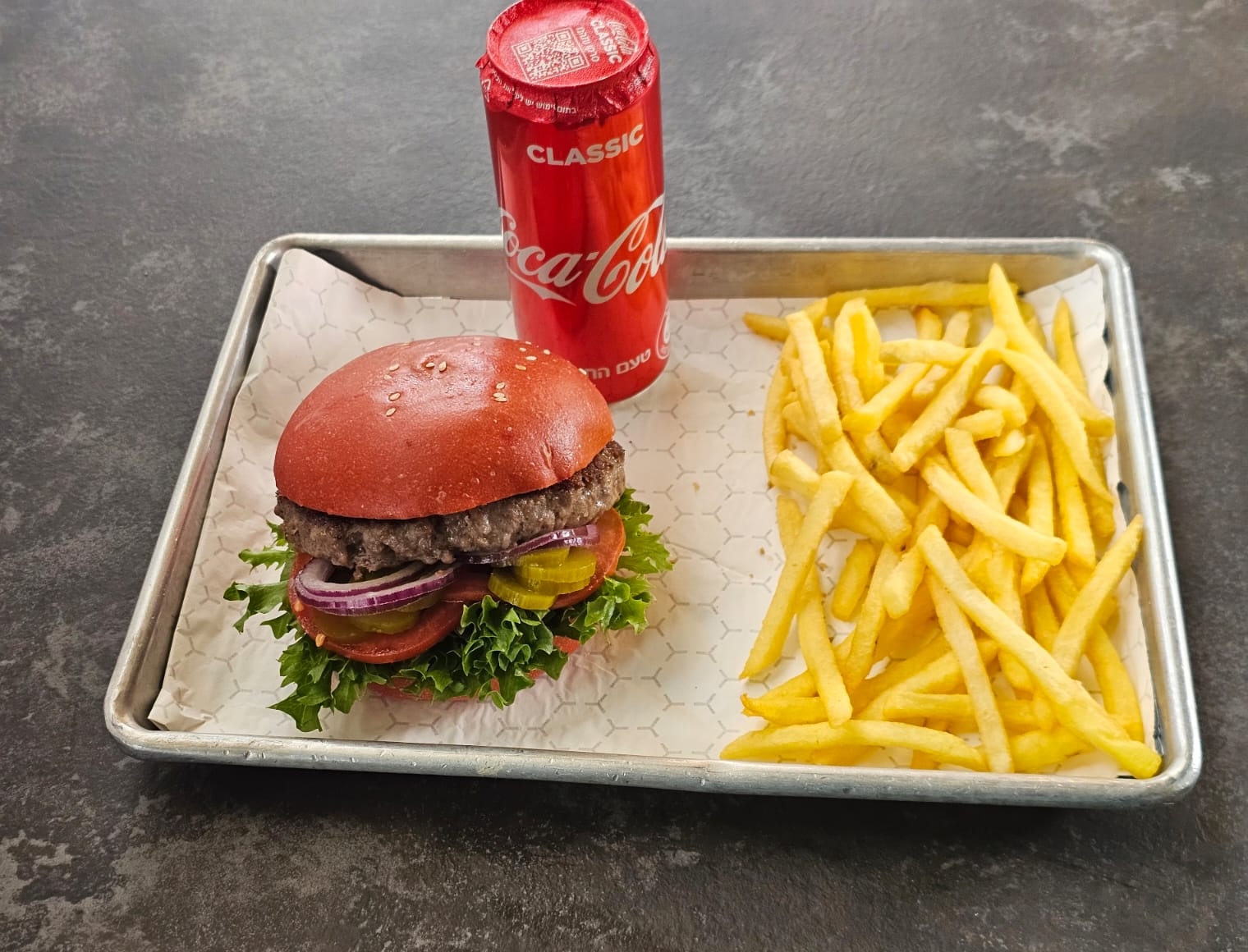 THE CLASSIC COMBO Vivid Burger ויויד בורגר ירושלים