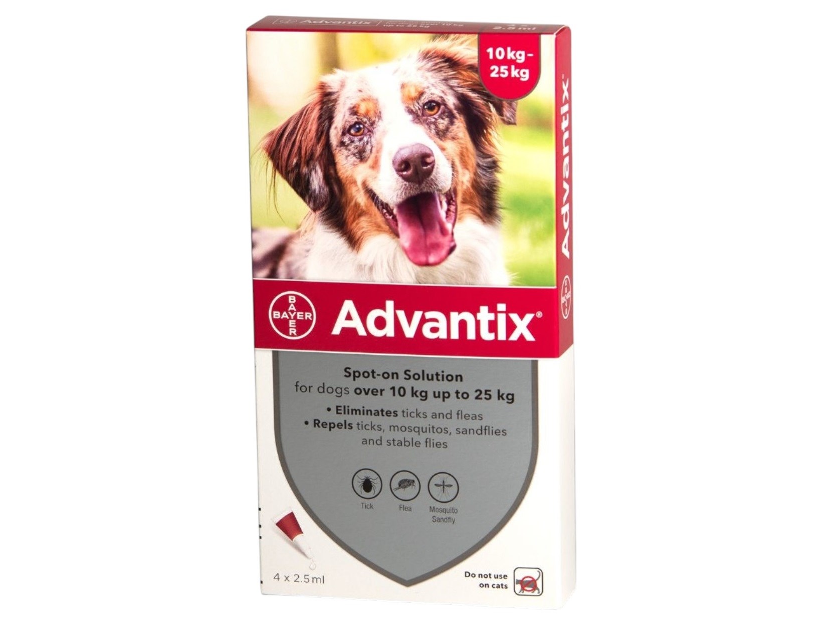 Advantix – אדוונטיקס אמפולות הדברה לכלבים במשקל 10-25 ק"ג דוגס סטייט רמת גן