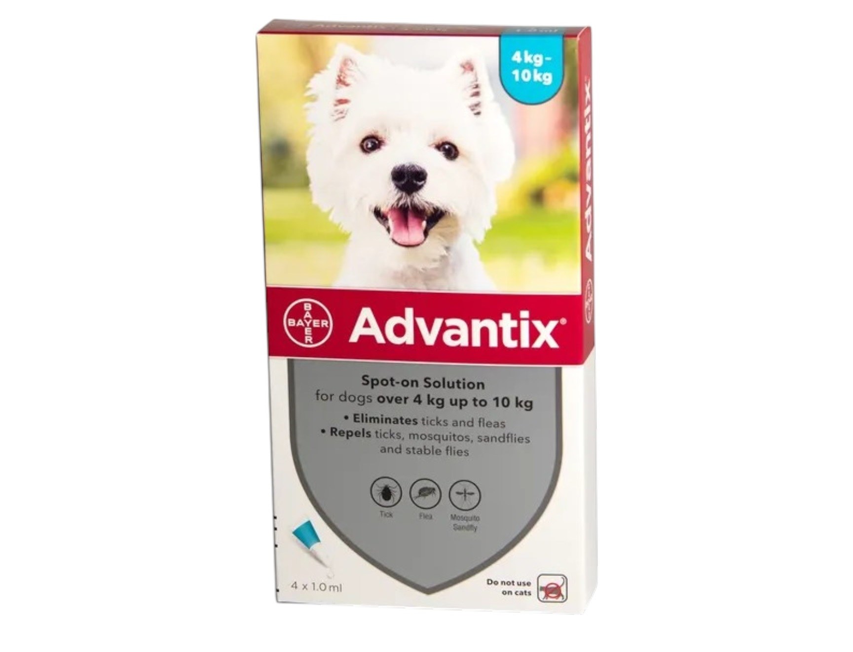 Advantix – אדוונטיקס אמפולות לכלבים קטנים במשקל 4 עד 10 ק"ג דוגס סטייט רמת גן