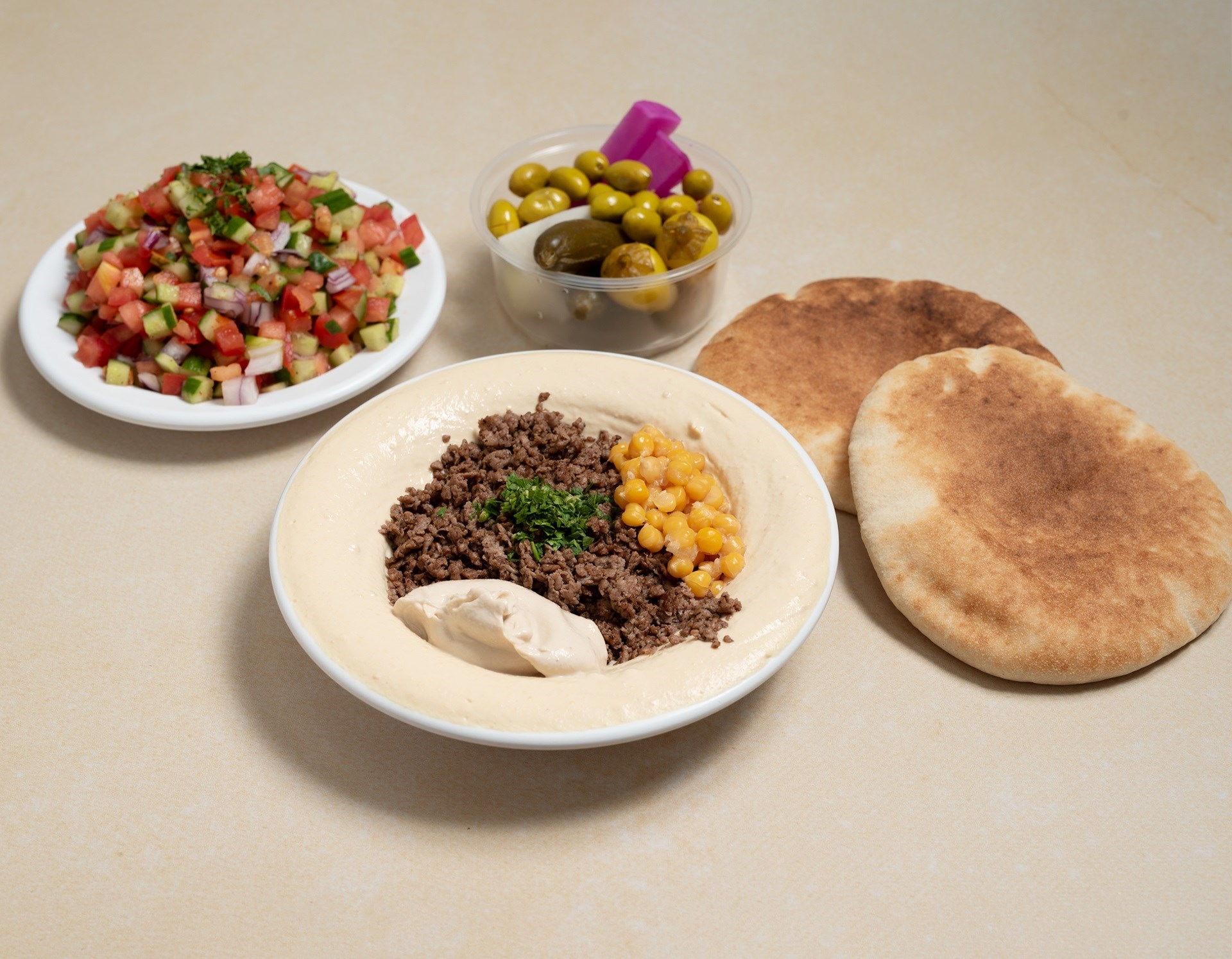 עסקית חומוס בשר עגל חומוסיית הקונגרסים חיפה