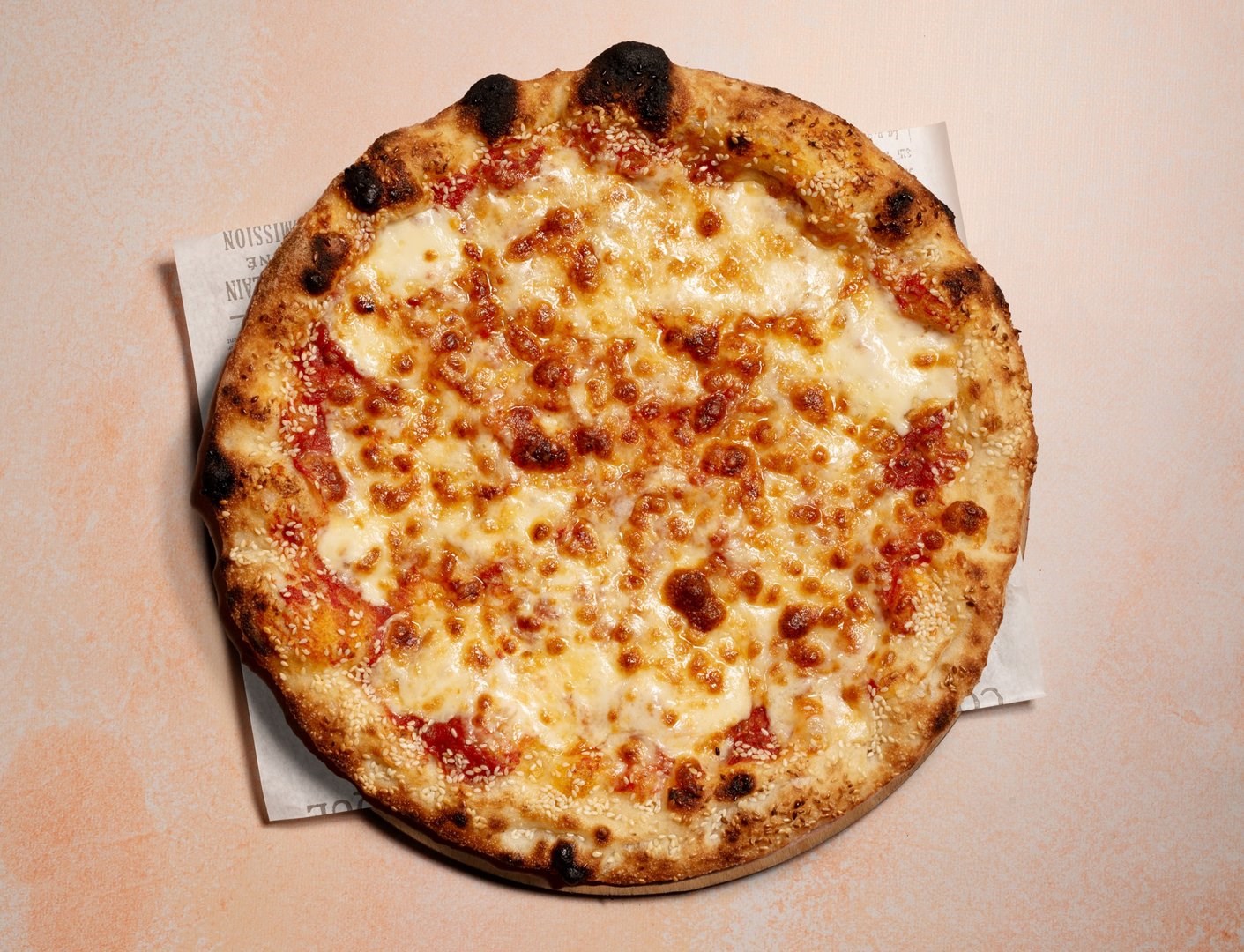 פיצה מרגריטה biggie pizza bar חיפה
