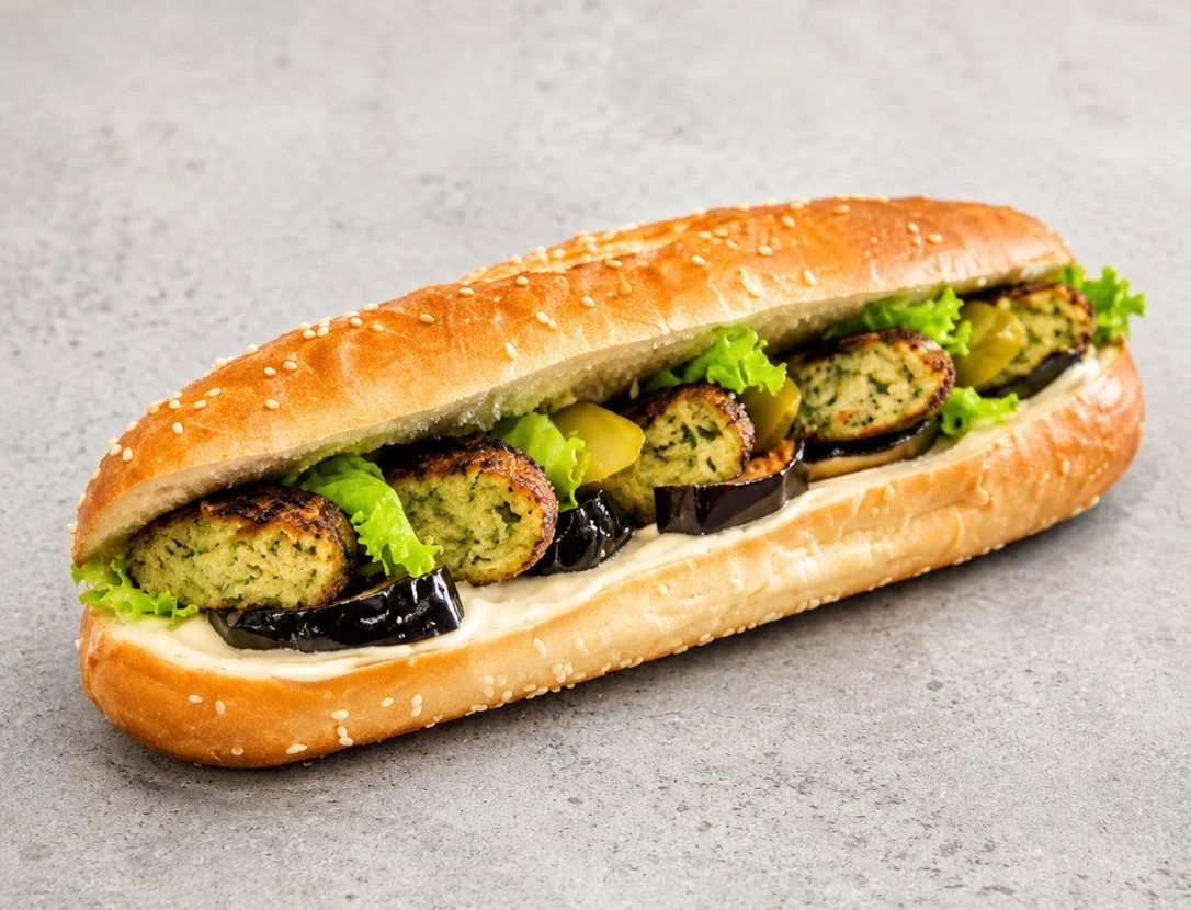 כריך קציצות ירק כריך ברמה אחרת אקספרס בת ים